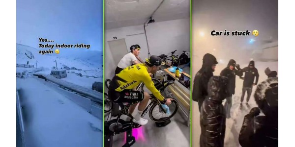 Tegen de wind in: Wanneer het Visma Wielerteam een reeks tegenslagen te verduren krijgt Tegen de wind in: Wanneer het Visma Wielerteam een reeks tegenslagen te verduren krijgt